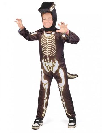 Gyerek dinoszaurusz csontváz jelmez