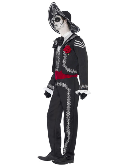 Mexikói csontváz álruhás ember dia de los muertos