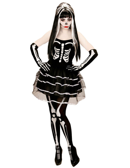 Halloween nő csontváz álruhás