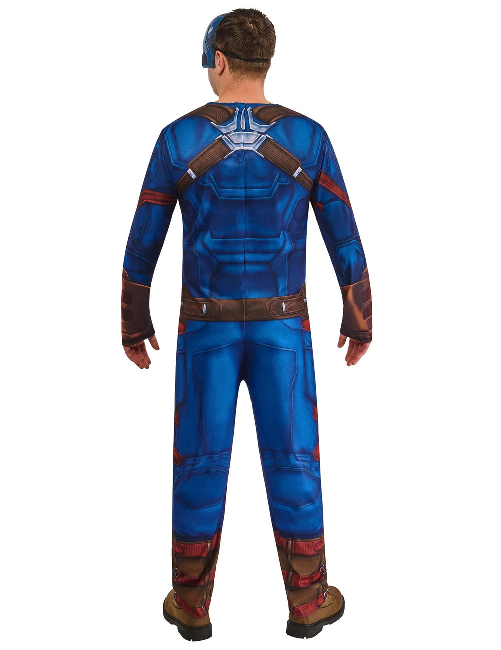 Vue de dos du déguisement Marvel Captain America