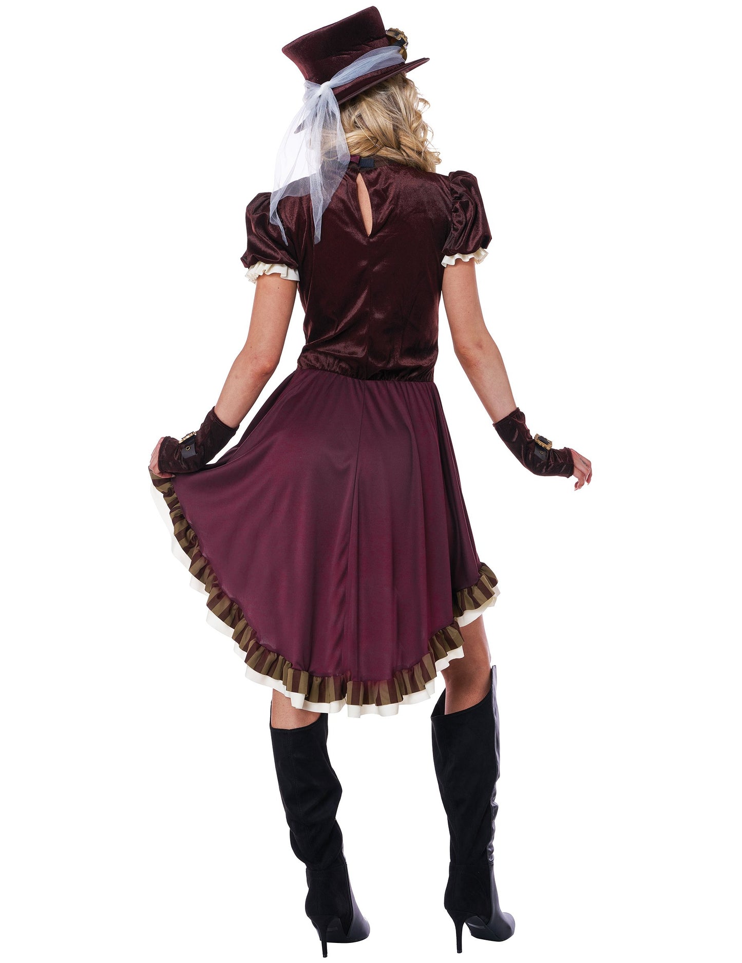 Bordeaux nő steampunk jelmez