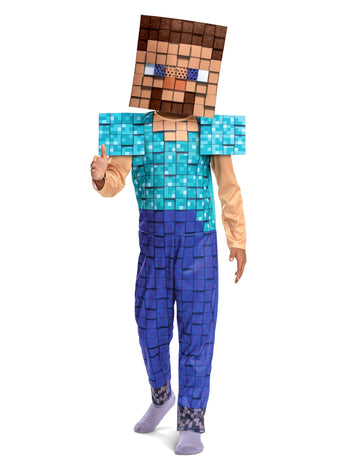 Déguisement Steve Minecraft basique enfant