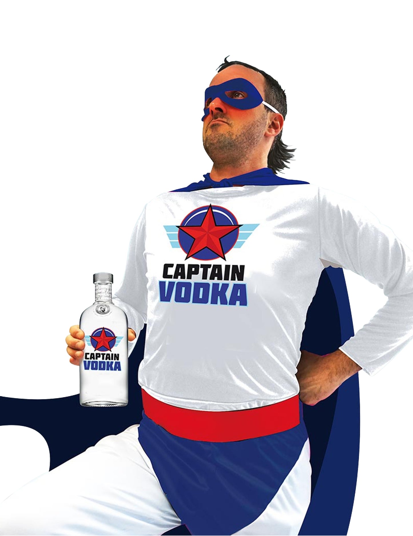 Szuper kapitány vodka jelmez