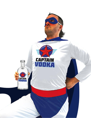 Szuper kapitány vodka jelmez