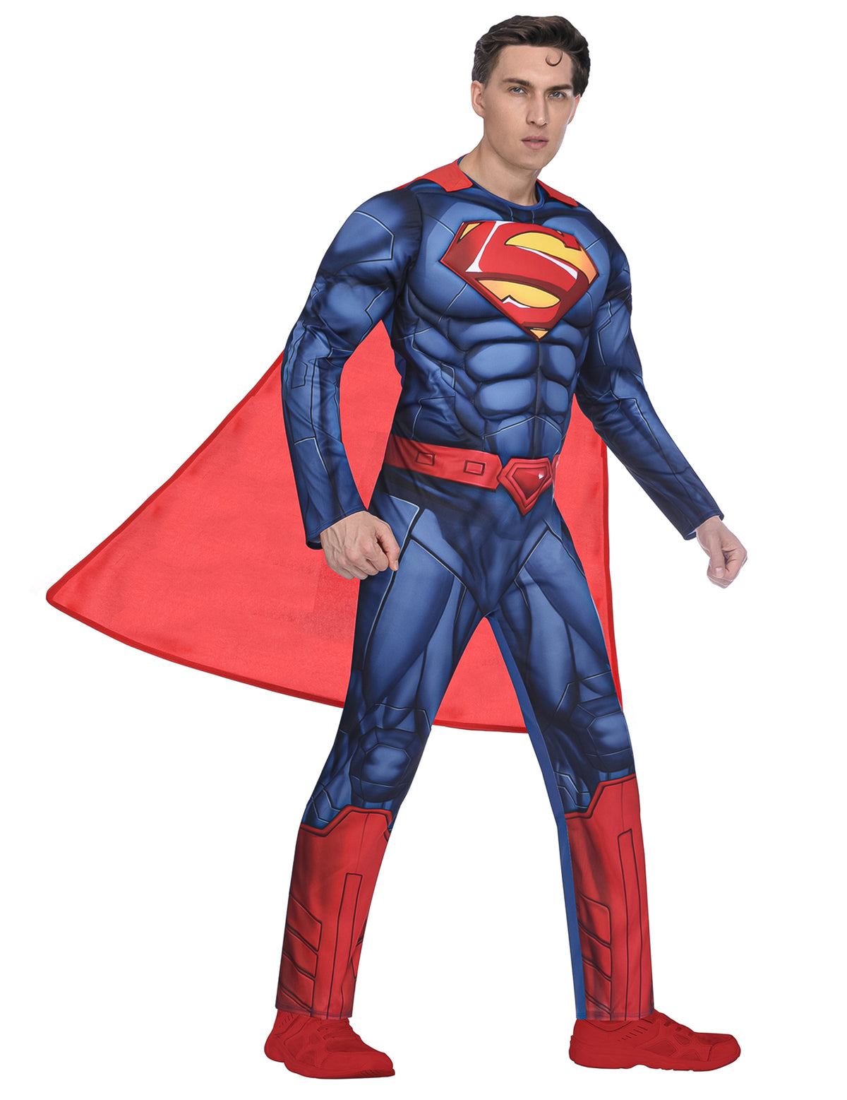 Vue de profil du déguisement Superman™ pour homme