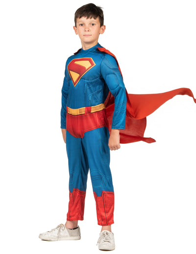 Déguisement Superman Luxe pour enfant bleu et rouge avec cape