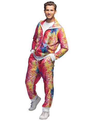 A férfi színes diszkó álruhája