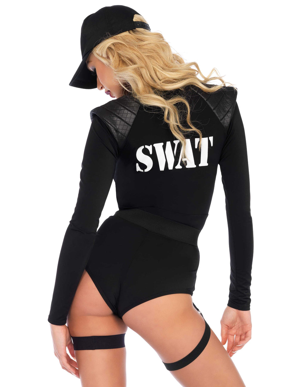 Vue de dos du déguisement SWAT sexy