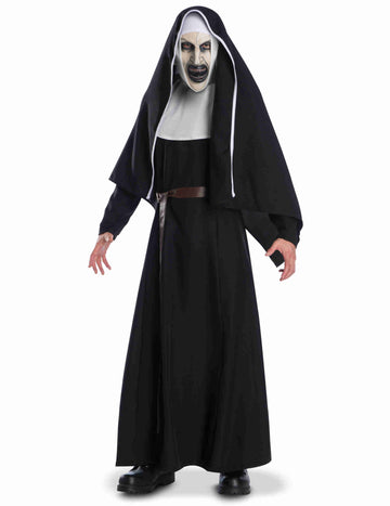 Déguisement The Nun™ pour adulte noir et blanc avec masque terrifiant