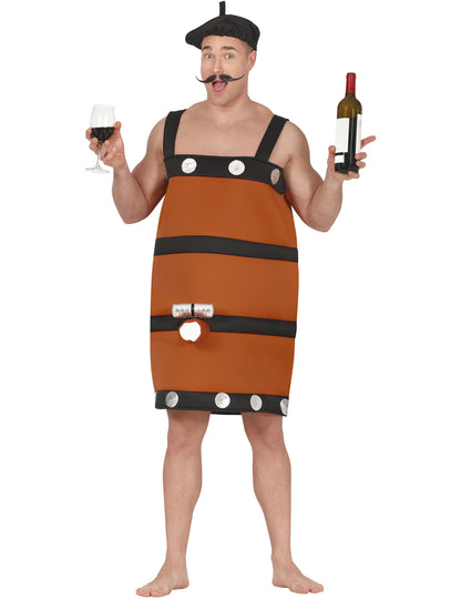 Humoros felnőtt boroshordó jelmez 