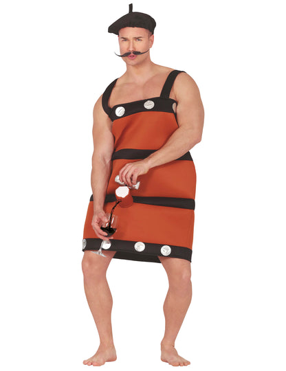 Humoros felnőtt boroshordó jelmez 