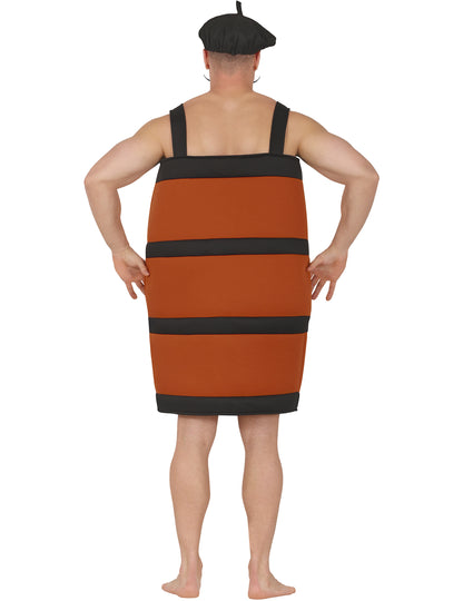 Humoros felnőtt boroshordó jelmez 