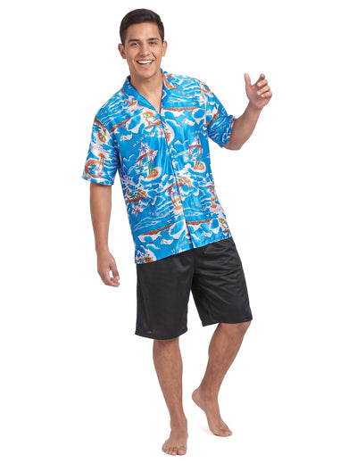 Hawaii turisztikai álruhás ember