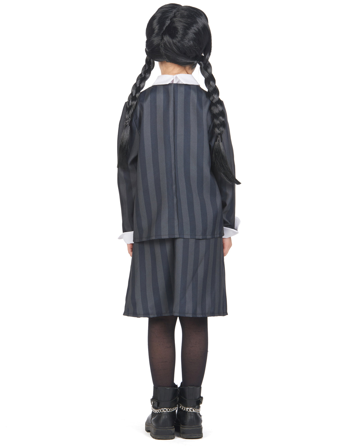 Vue de dos du déguisement uniforme scolaire gothique pour enfant