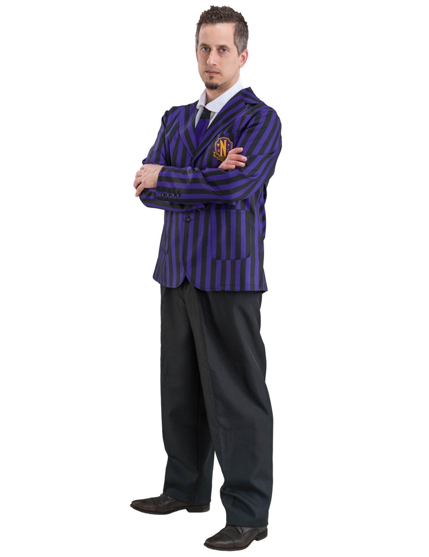 Nevermore Wednesday™ férfi iskolai egyenruha jelmez 