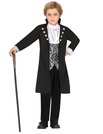 Fiúk ezüst vámpír jelmez