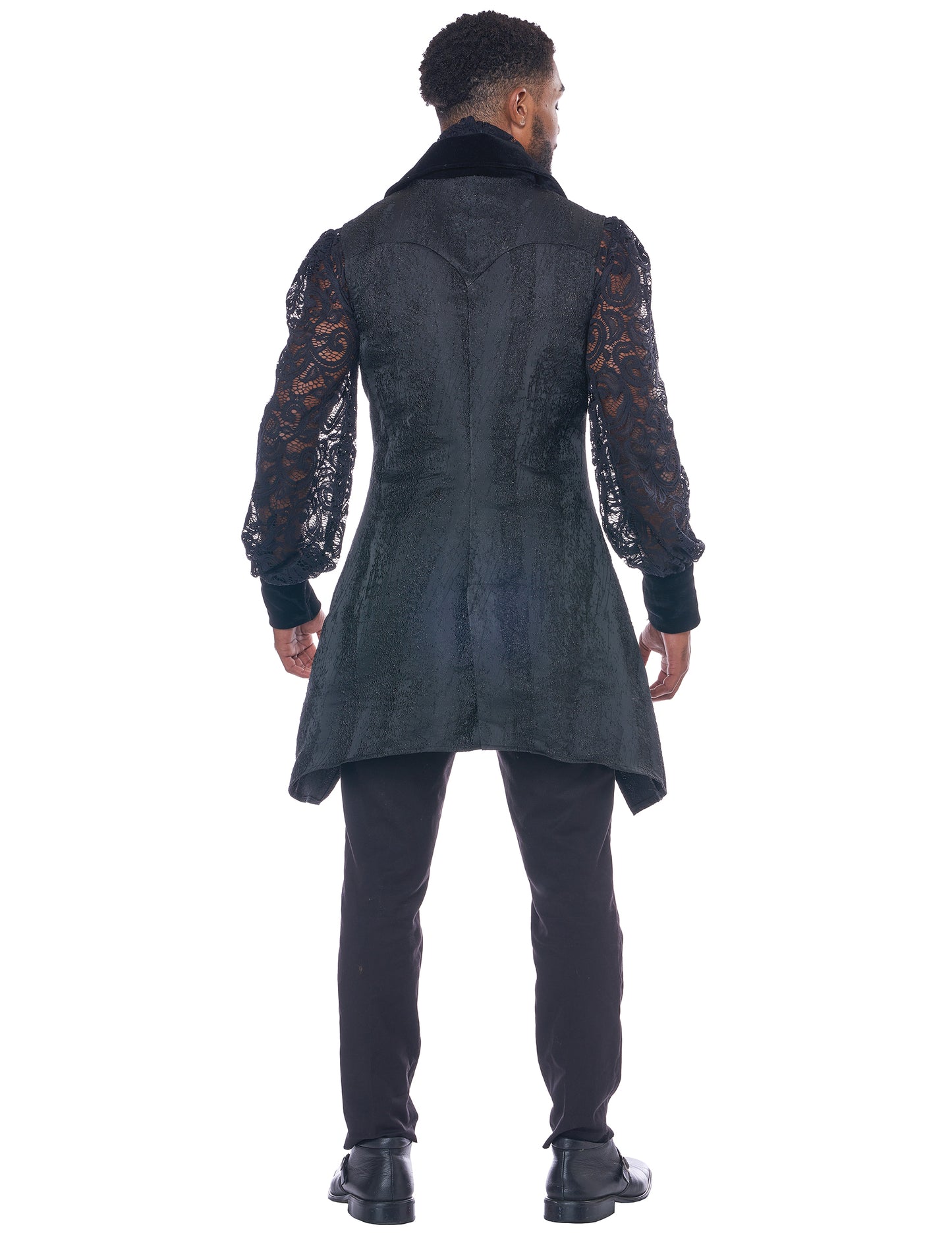 Vue de dos du déguisement de vampire baroque luxe