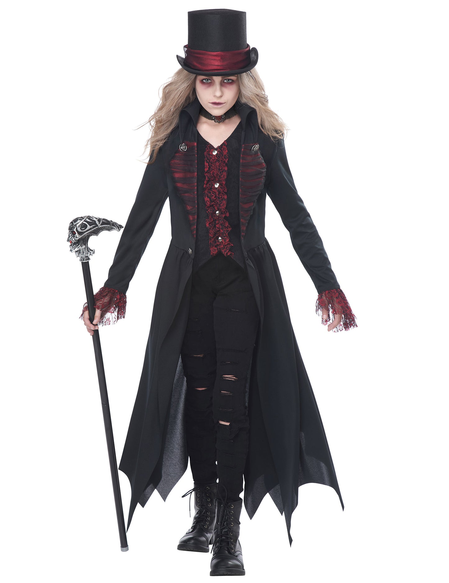 Lányoknak szóló luxus gótikus vámpír jelmez 