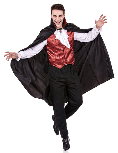Halloween férfi vörös vámpír álruhája