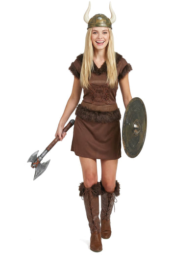 Déguisement Viking Sexy marron Femme