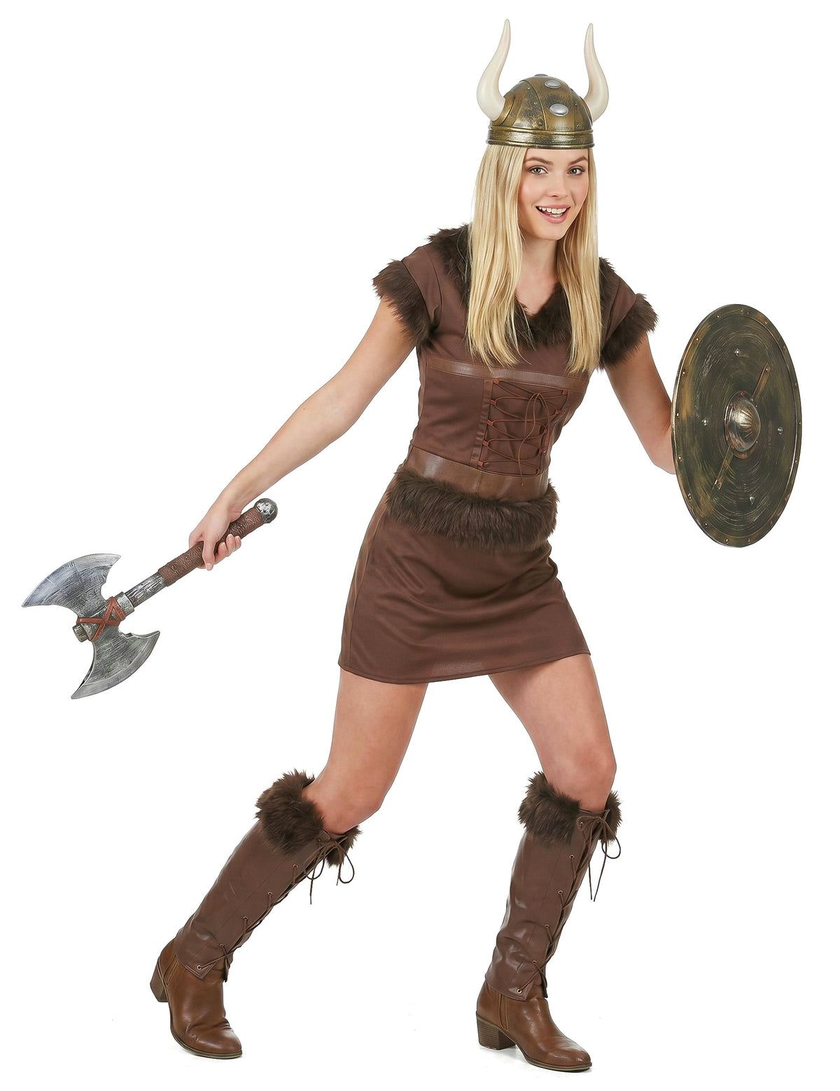 Viking jelmez szexi barna nő