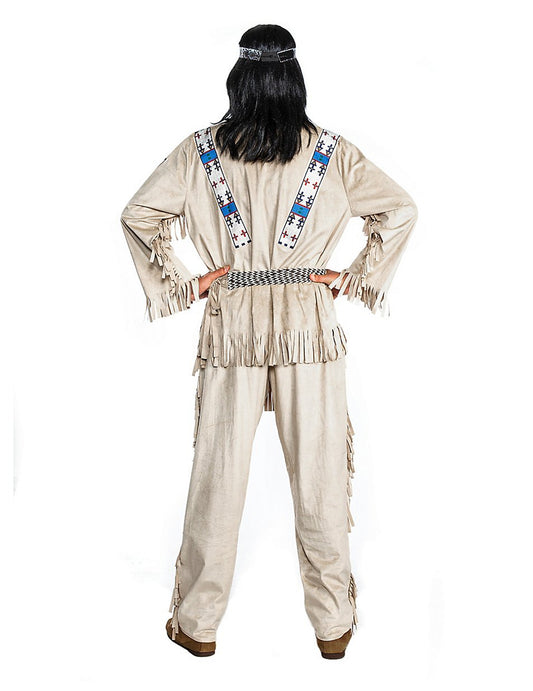 Vue de dos du déguisement Winnetou pour adulte