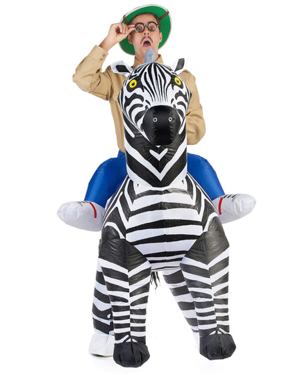 Felnőtt felfújható zebra jelmez