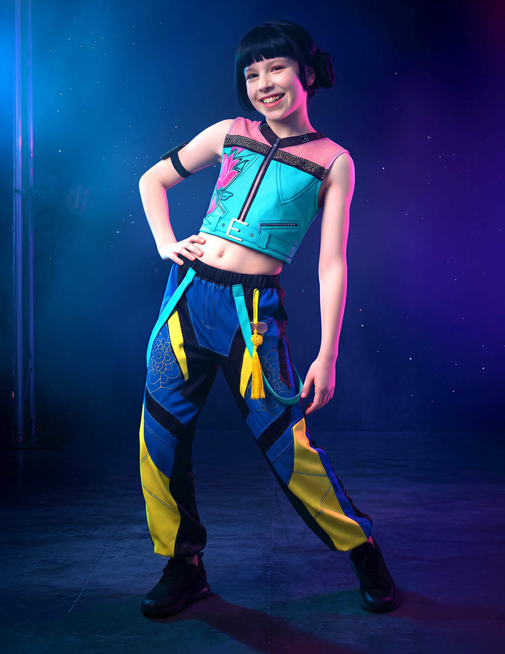 Vue d'ensemble du déguisement Zoey Kpop Demon Hunter™ pour fille