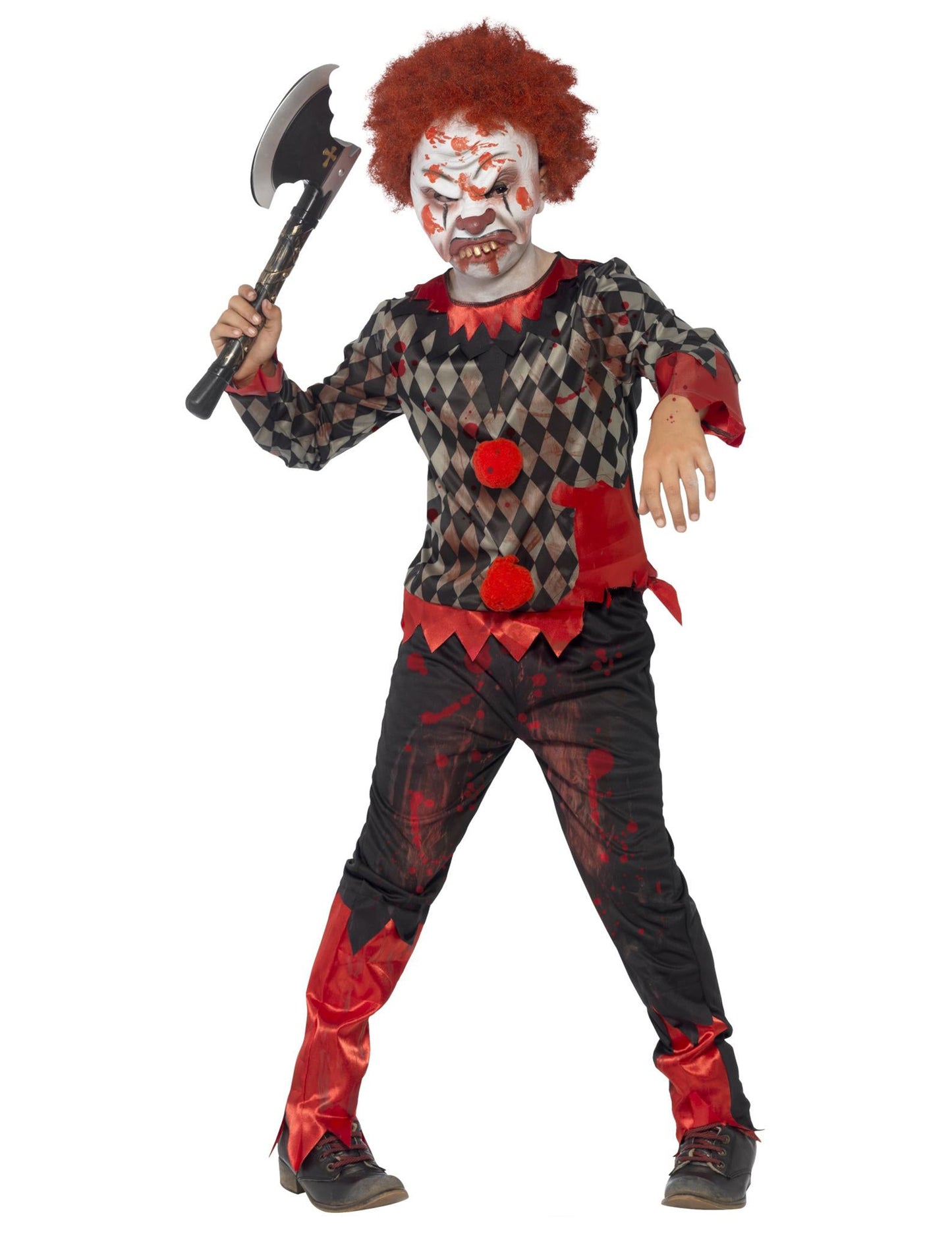 Halloween gyermek bohóc zombi jelmez