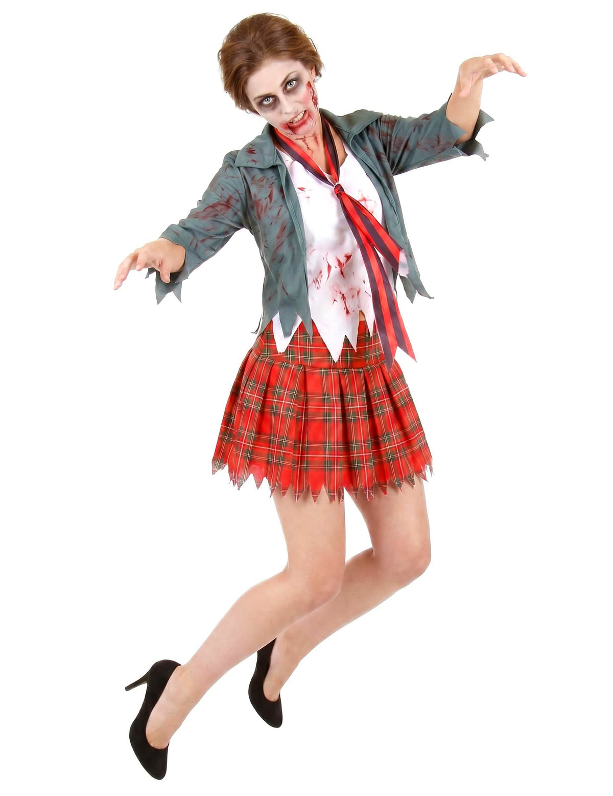Halloween női iskolás lány álruhában