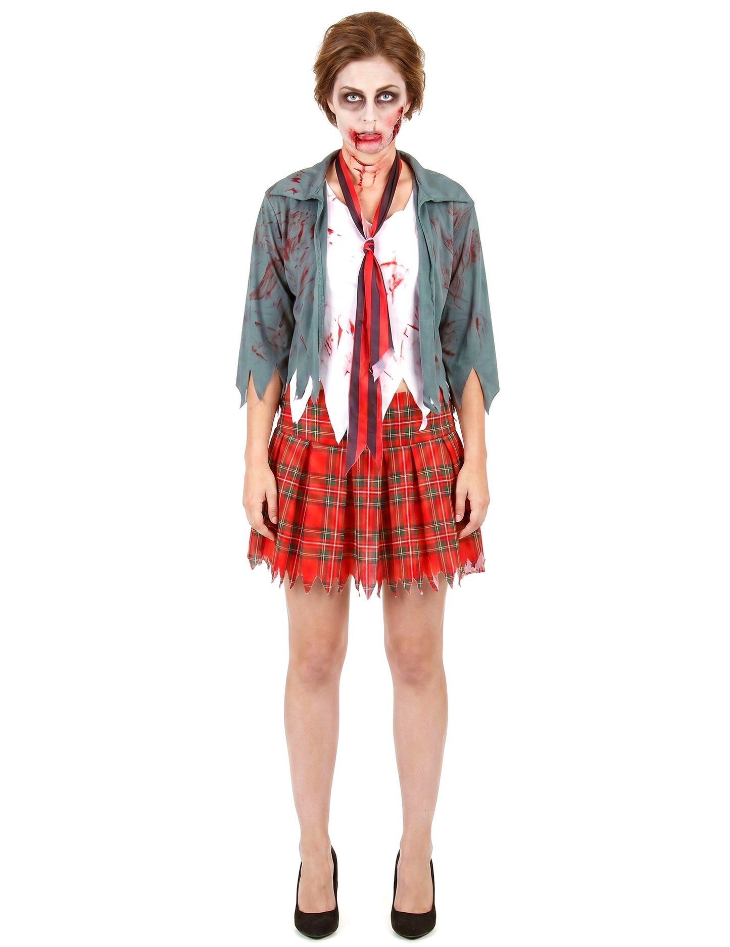 Déguisement zombie écolière femme Halloween
