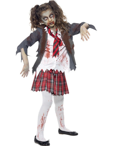 Halloween lány zombi jelmez