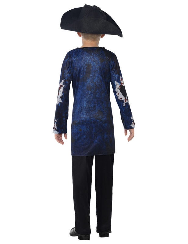 A zombi kalóz jelmez hátulról nézve fiúknak