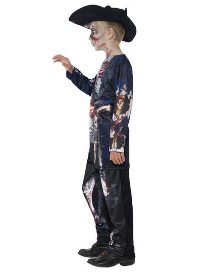 A zombi kalóz jelmez profilból nézve fiúknak