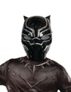 Demi-masque Black Panther pour enfant noir et argenté