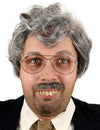 Dentier humoristique pour adulte avec dents jaunes et colle