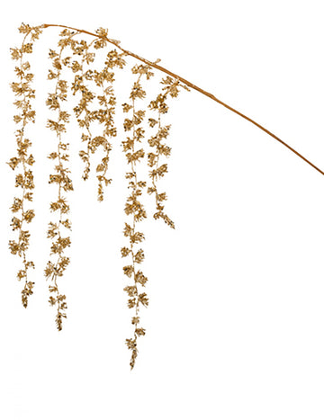 Csillogó pezsgőszínű ággirland 97 cm 