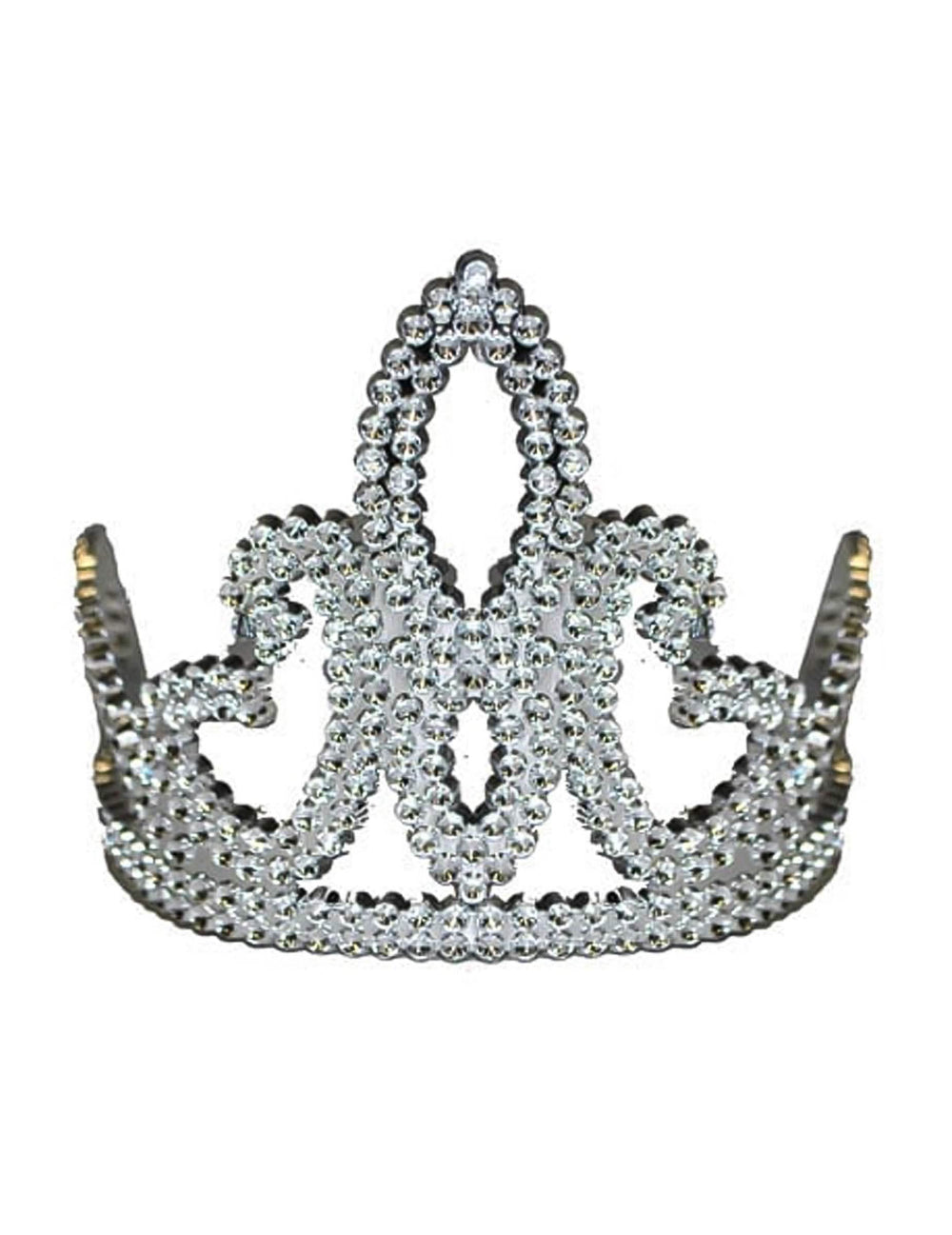 Ezüst hercegnő tiara lány strasszokkal