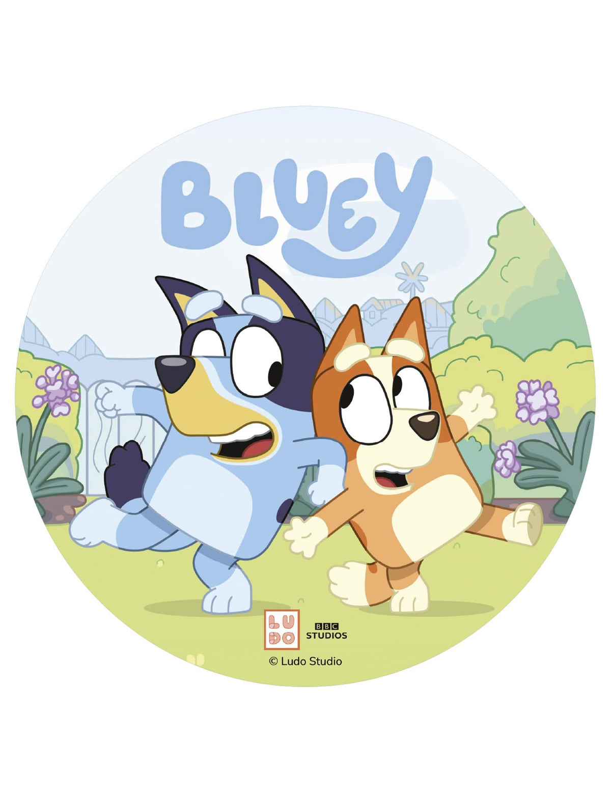 Bluey™ ehető ostya tortára 20 cm