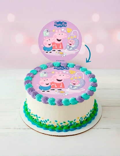 Peppa malac™ New Baby ostya tortadekoráció 20 cm