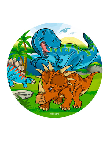 Dinoszaurusz ostyakorong 20 cm tortához