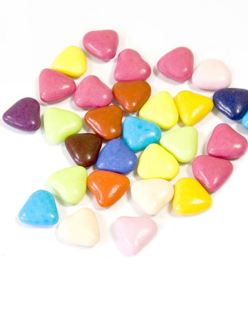 Mini színes csokoládés szívecskés dragée 250 g, elsőáldozásra 