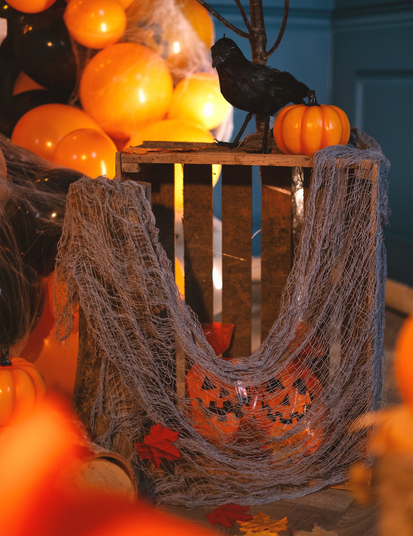 Halloween szürke lap 180 x 75 cm