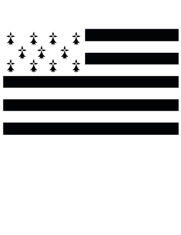 Brittany támogató zászló 150 x 90 cm