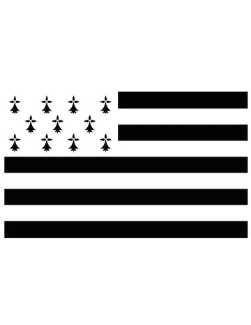 Brittany támogató zászló 150 x 90 cm