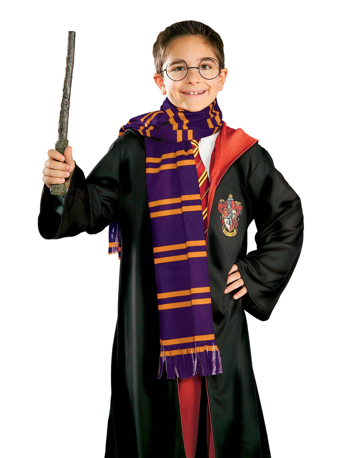 Harry Potter gyermek sál lila és sárga csíkos