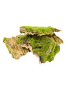 Ecorce et mousse synthétique décoration champêtre pour fête vert et marron