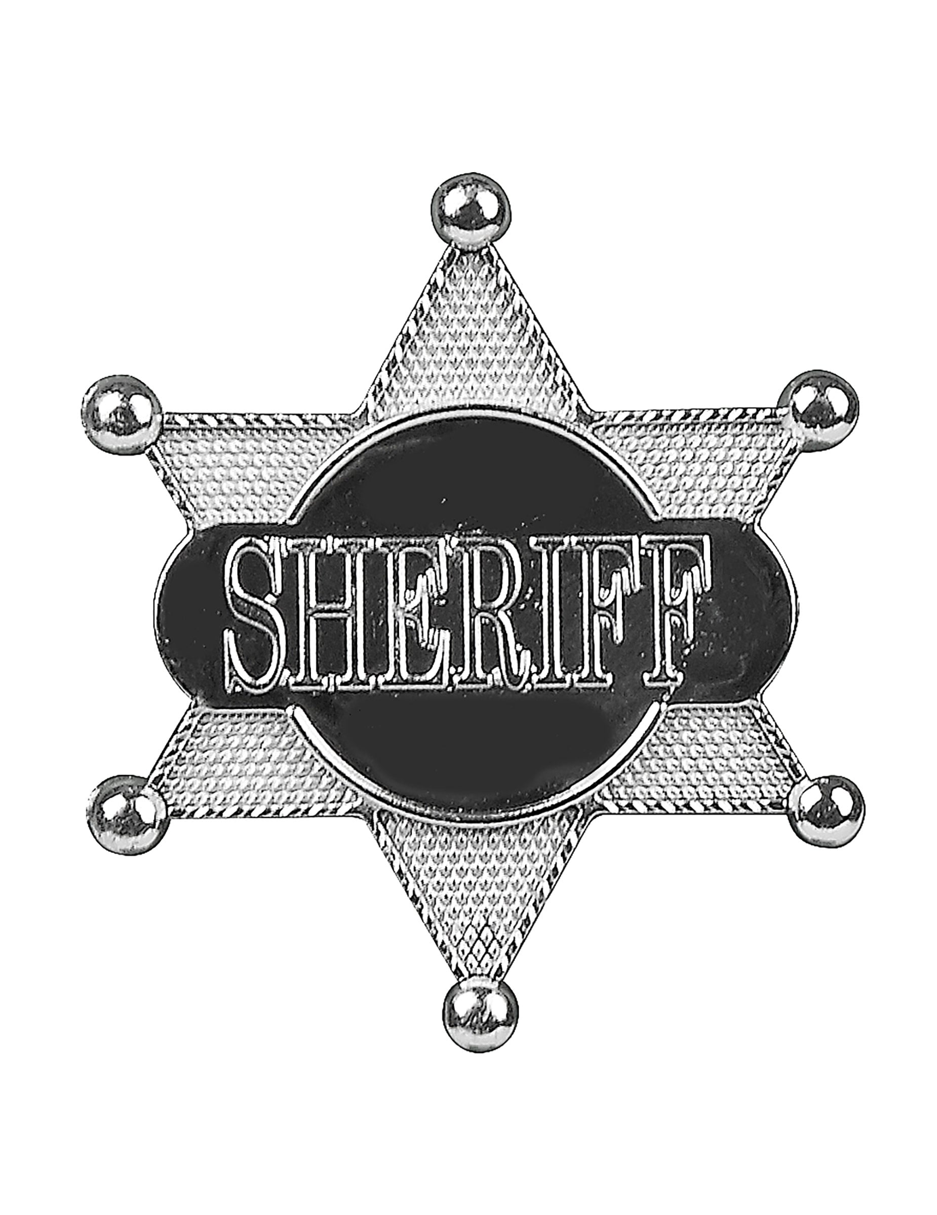 Etoile de sheriff argentée