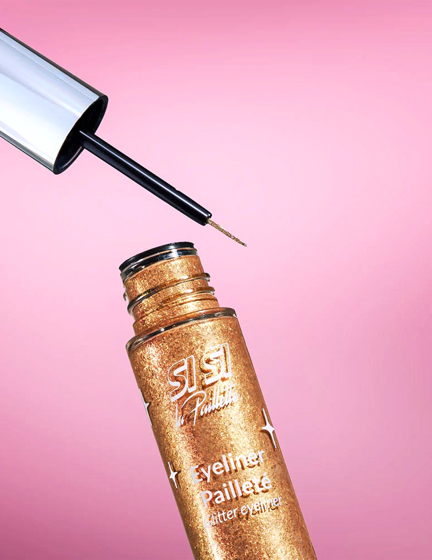Csillámos vagy metál eyeliner - Si si la paillette