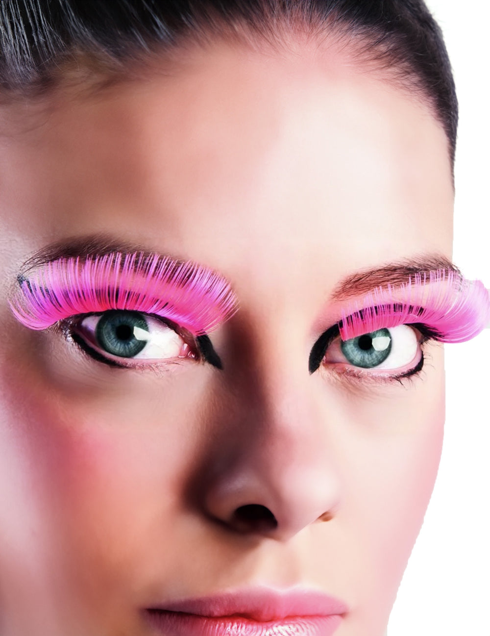 Faux cils longs pour adulte roses
